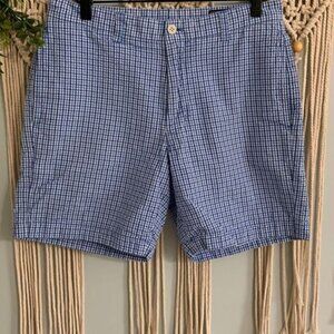 VINEYARD VINES Men’s Seersucker Blue Plaid Club Shorts Size 30